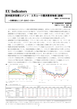 Economic Indicators 定例経済指標レポート