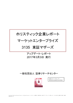 ホリスティック企業レポート