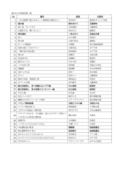 公民館図書室 新着図書のお知らせ