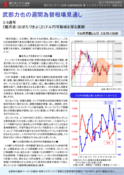 武部力也の週間為替相場見通し