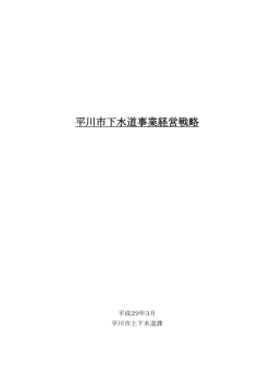 H28 経営戦略（平川市下水道事業）(1.86MBytes)