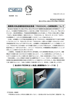 膜展開式軌道離脱装置実証衛星「FREEDOM」の実験結果について