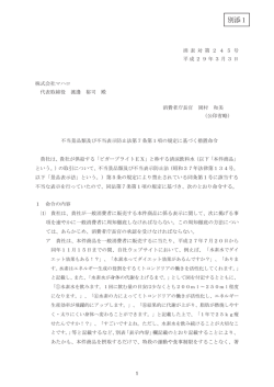 別添1 - 消費者庁