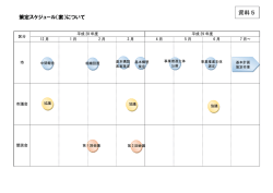資料5：策定スケジュールについて.