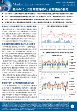 豪州の10-12月期実質GDPと企業収益の動向