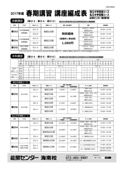 2017年度 - 能開センター