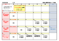 平成28年度 3 月 豊島公園野球場(ﾛｰｽﾞ球場）
