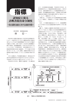 認知症に係る診断書提出命令制度～改正道路交通法