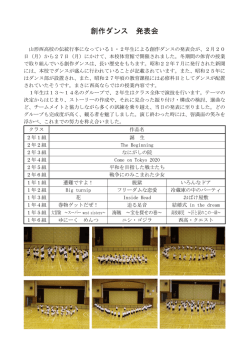 創作ダンス 発表会
