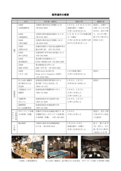 販売場所の概要