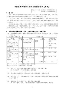 再検討結果（概要） （PDF : 249KB）