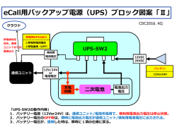 eCall用バックアップ電源（UPS）ブロック図案「Ⅱ」