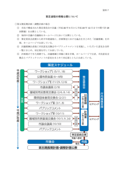資料7 策定過程の情報公開の例（調整計画） （PDF 479.4KB）