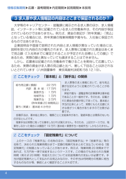 3 求人票や求人情報誌の内容はどこまで保証されるのか？