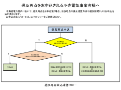 遡及再点をお申込される小売電気事業者様へ