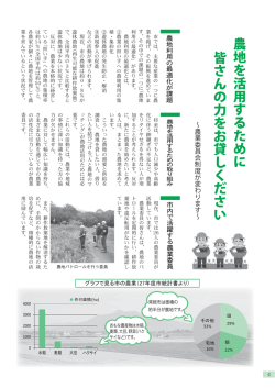 農地を活用するために 皆さんの力をお貸しください
