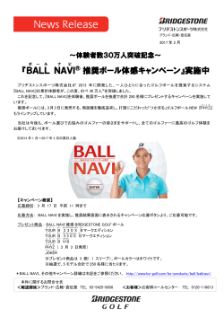 BALL NAVI ® 推奨ボール体感キャンペーン
