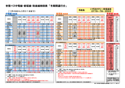 市営バス中竜線・前坂線・和泉線時刻表 「冬期間運行分」