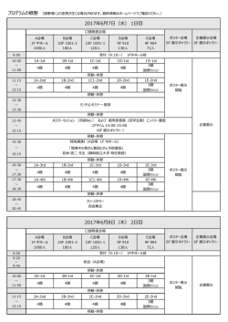 プログラムの概要 - 日本環境化学会