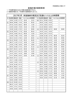 航来航航の留留留留 2017年3月 来来来来の強転潮び転流6ノノノ以来