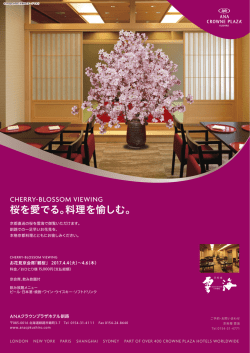 桜を愛でる。料理を愉しむ。