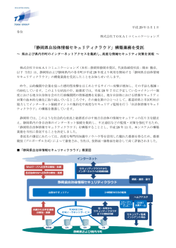 「静岡県自治体情報セキュリティクラウド」構築業務を受託