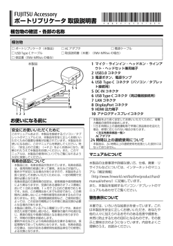 ポートリプリケータ 取扱説明書