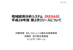 RESASに新しいマップが追加されました！！＜平成28年度開発第2次
