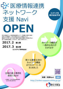 ピックアップ事例 - 医療情報連携ネットワーク支援ナビ