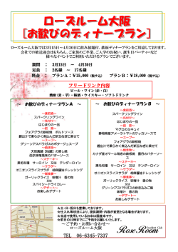 プランB：18000円（税サ込）