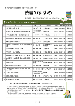読書のすすめ - 千葉県立図書館