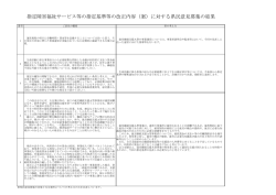 （案）に対する県民意見募集の結果