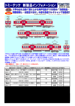 「鉄道コレクション 神戸電鉄デ1100形3両セット」製品化予告