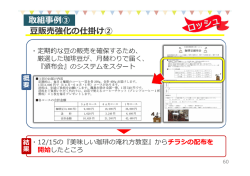 豆販売強化の仕掛け② 取組事例③