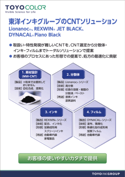 東洋インキグループのCNTソリューション Lionanoc