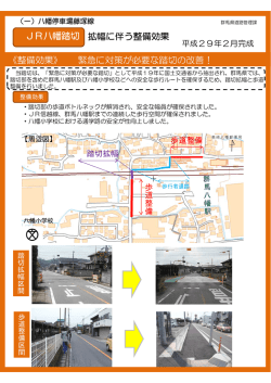 JR八幡踏切 拡幅に伴う整備効果