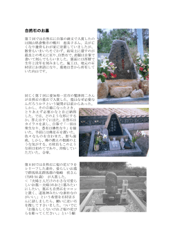自然石のお墓 - info
