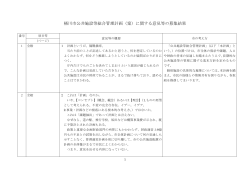 桶川市公共施設等総合管理計画（案）に関する意見等の募集結果