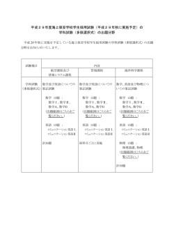 （平成29年秋に実施予定）の 学科試験（多肢選択式