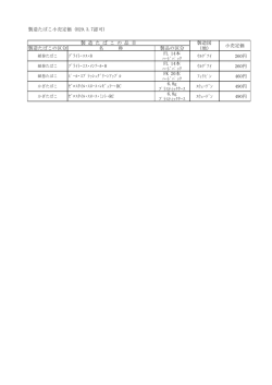 製造たばこ小売定価（平成29年3月7日認可）(PDF:37KB)