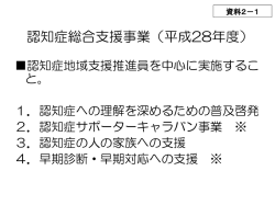 認知症総合支援事業（平成28年度）