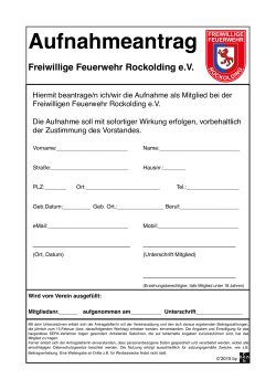 Beitrittserklärung - Freiwillige Feuerwehr Rockolding