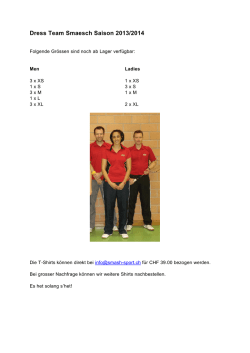 Dress Team Smaesch Saison 2013/2014