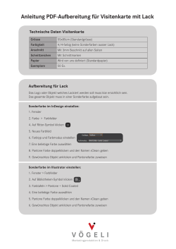 Anleitung PDF-Aufbereitung für Visitenkarte mit Lack