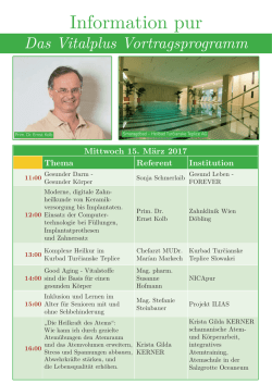 Information pur - Wiener Herbst Senioren Messe