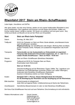 Rheinfahrt 07 - Kanu Club Schaffhausen