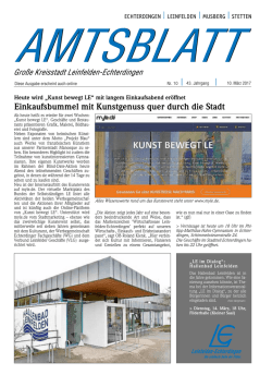 Einkaufsbummel mit Kunstgenuss quer durch die Stadt