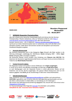 Invitation - Snowboard Germany