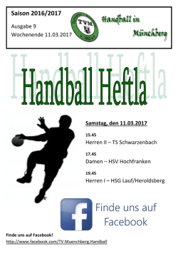 Handball Heftla Ausgabe 9