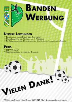 BANDEN WERBUNG - FC Diepoldsau